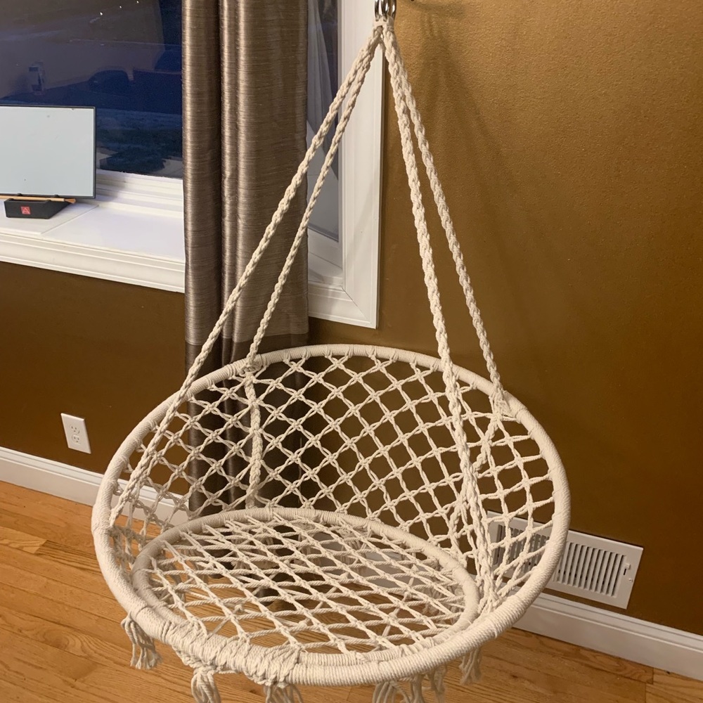 Never used Macrame Swing Chair